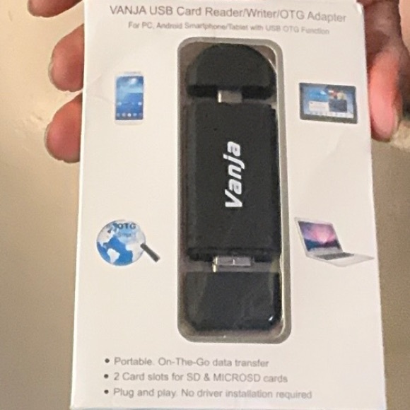 VANJA USB Card Reader/Writer/OTG Adapter NIB - Picture 2 of 3